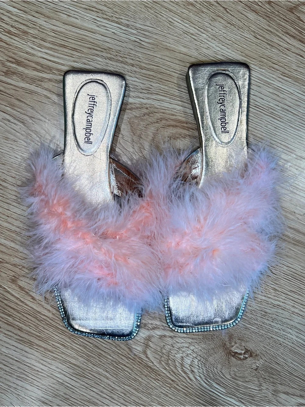 Jeffrey Campbell Crush On You Maribou Slippers size 10 - Picture 1 of 5
